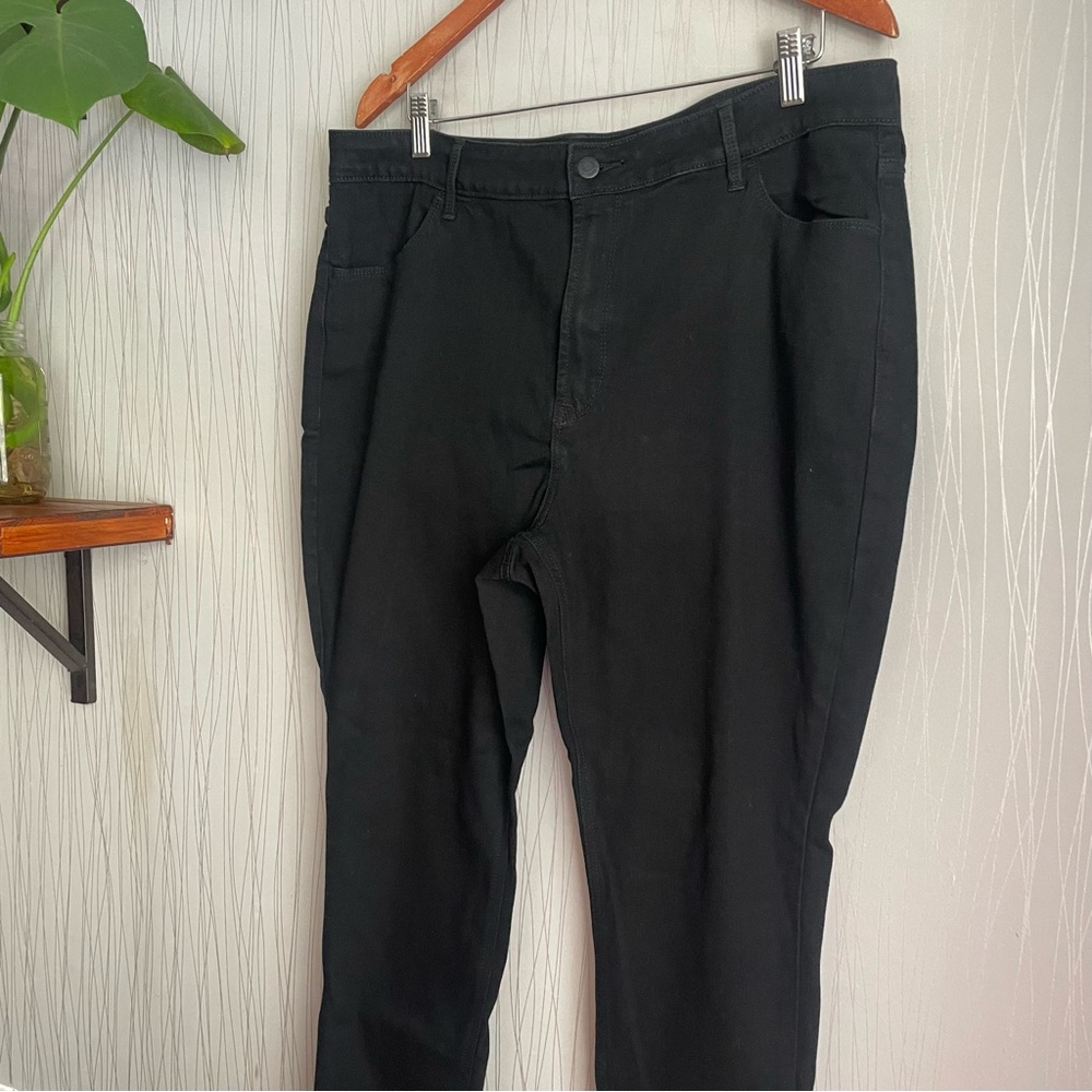 Old Navy High Rise Wow Super Skinny Black Jeans 18 Short - Picture 3 of 7